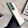 Гальванизированный прозрачный мягкий силиконовый чехол для Samsung Galaxy Z Fold 7 6 5 5G ультратонкий противоударный защитный чехол для Z Fold7