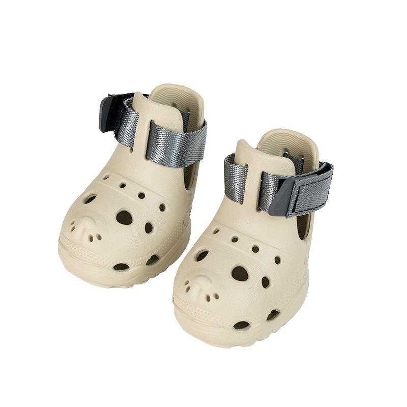 2026 New Plastic Dog Shoes Sandals Breathable Waterproof Non-Slip Soft-Soled Spring Summer Outdoor Protect Your Dogs Paws