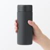 MUJI Vacuum Insulated Insulated Flat 76049197 Bottle, Type, 350mL, Black,