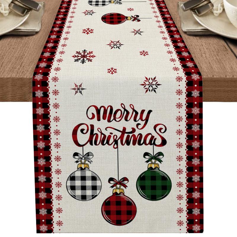 Рождественская елка, Рождественский бал, вечеринка, фестиваль, дорожка для стола, кухонный стол, флаг, скатерть, праздничные салфетки, крышка стола с принтом