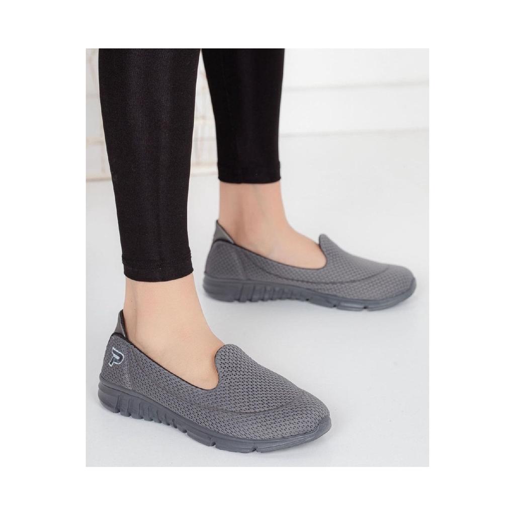 Woman Navy Blue Casual Daily Sport Shoes Mother Laceless Light Memory