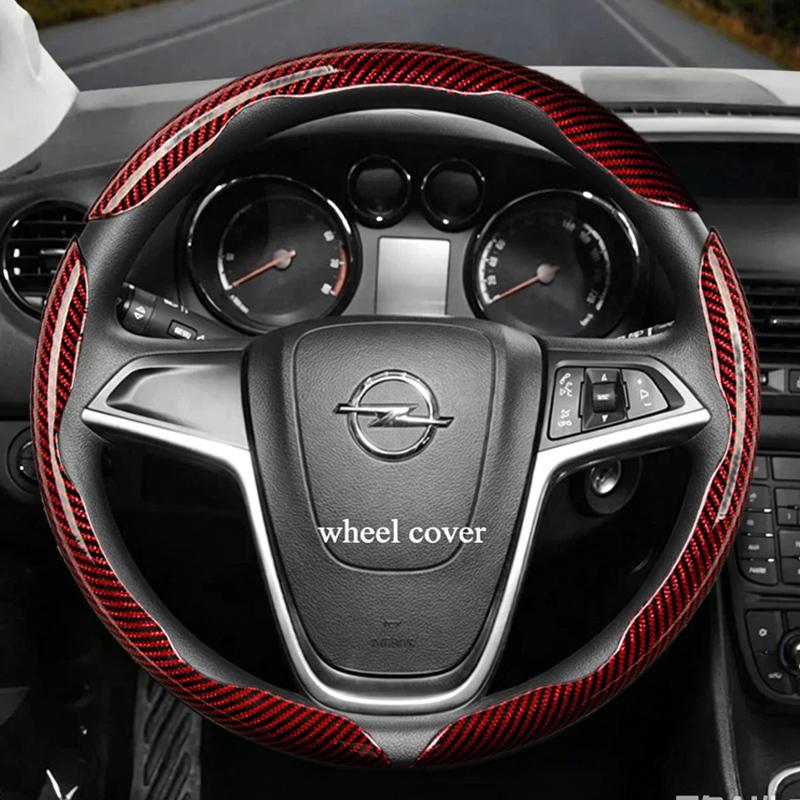 Suitable for Opel Anti-Slip Buckle Segmented Suede Steering Wheel Cover Suitable for Astra H Gtc J Insignia Corsa