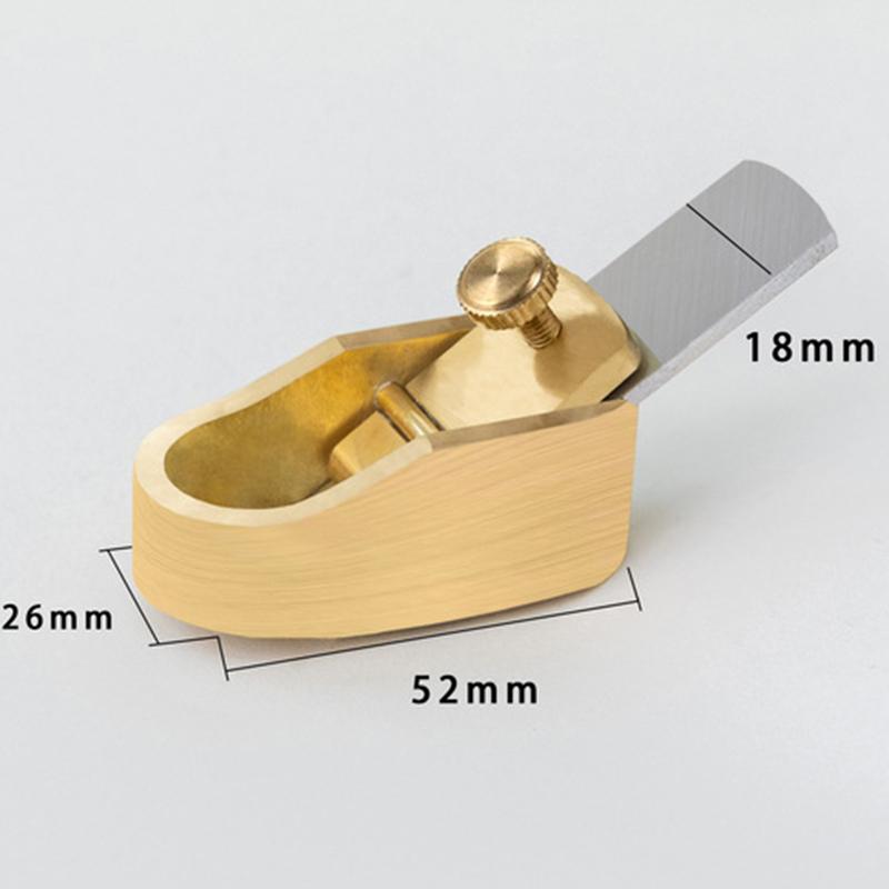 Small Brass Convex Bottom Cutter Portable Adjustable Hand Planer Luthier Violin Thumb Copper Carving Tools Wood Making Tools