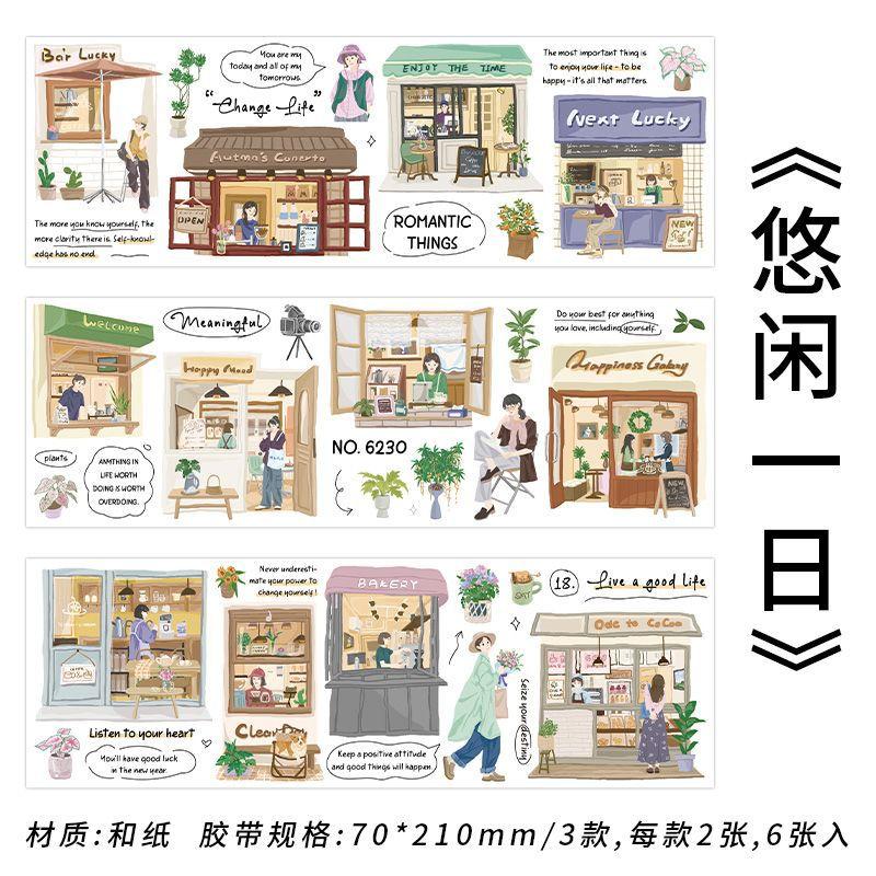 6pcs Kawaii Stationery Stickers Walking in love DIY Craft Scrapbooking Album Junk Journal Happy Planner Diary Stickers