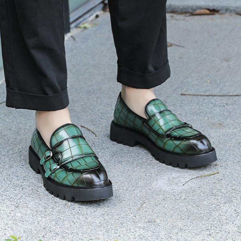 Fashion New Men's Leather Shoes Trendy Multiple Colors and Versatile Style Party Wedding Outdoor Activity Stroll Shoes Plus Size 48