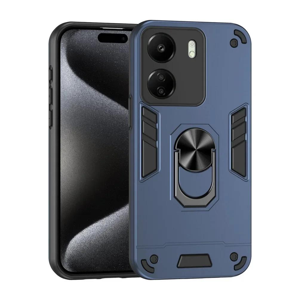 Противоударный бронированный чехол для Xiaomi Redmi Note 13 Pro Plus 4G 5G 12 11 10 13C 12 12C 10C 10 A3 A2 K60 Ultra Магнитная подставка Крышка