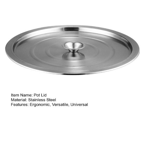 Крышка для кастрюли из нержавеющей стали Универсальная крышка, устойчивая к пару Жаростойкая ручка-кнопка Легко поднимаемая крышка для банок и кастрюль Кухонные аксессуары для приготовления пищи