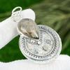 Mothers Day Sale 925 Silver Golden Rutile Gemstone Engagement Sister New Pendant
