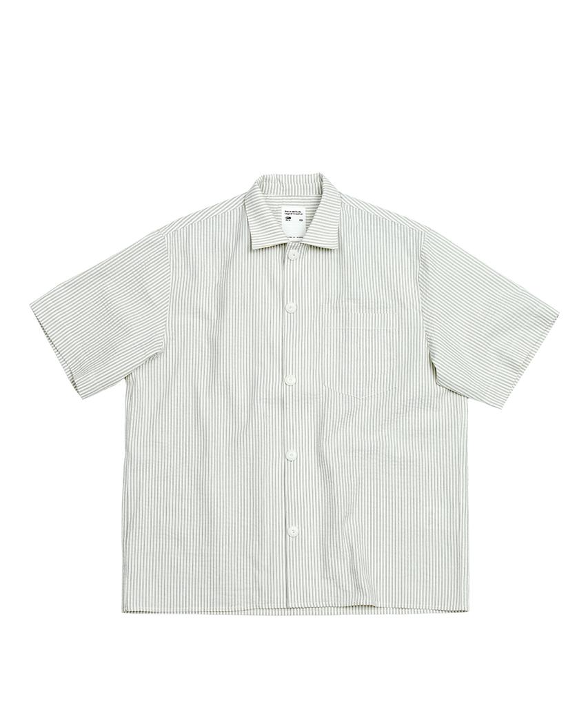 NALC Tanjong Seersucker Shirt - Lily White