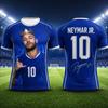 Лимитированная серия Летняя 3D-печать на ткани Neymar семейная спортивная одежда футбольная форма футболка подходит для активной носки