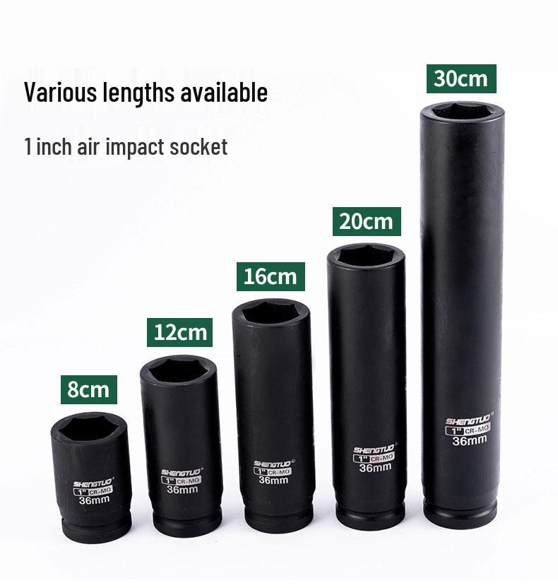 Сверхпрочная 1-дюймовая удлиненная пневматическая ударная головка для снятия колесной оси