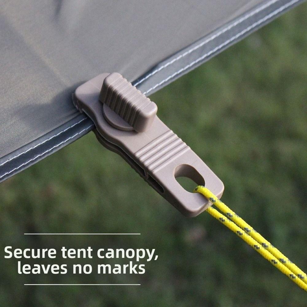 2pcs Nylon Crocodile Windproof Tarp Clamps 4 Colors Rotate Jaw Grip Tarpaulin Fixing Snaps