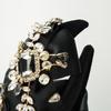 Фланелевый ободок для волос с бриллиантовым бантом в стиле корейской тяжелой промышленности — модный аксессуар во французском стиле