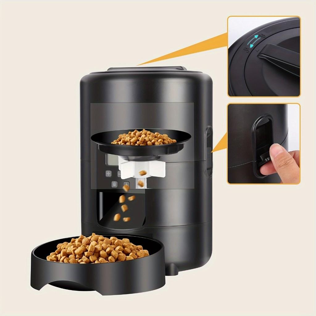 2L Large Capacity Automatic Pet Feeder Button Wi-Fi & Camera Controlled Pet Feeding Machine Smart Dog Cat Food Dispenser