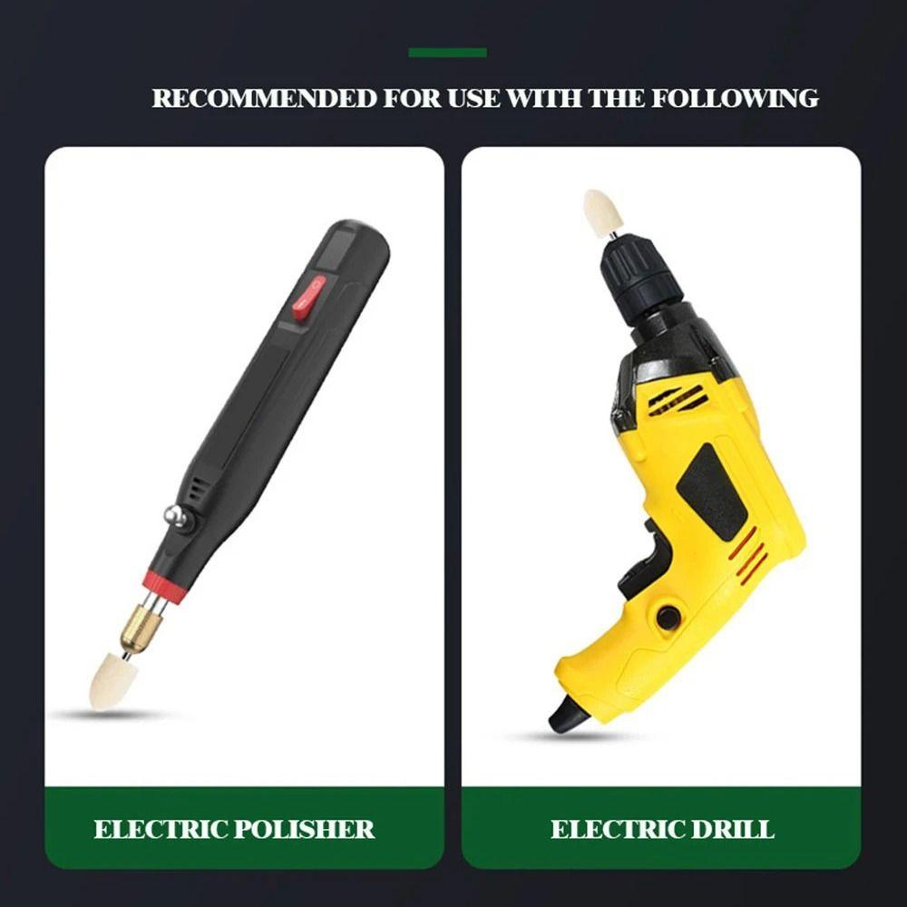 Watch Polishing 2.35/3mm Shank Wool Felt Polishing Cashmere Multiple Sizes Polishing Wheel Cashmere Polishing For Dremel