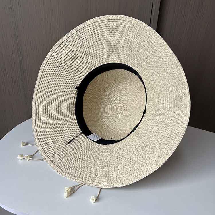 Fashion Straw Hat Women's Summer Vacation Beach Hat Outdoor Large Edge UV Protection Sun Hat