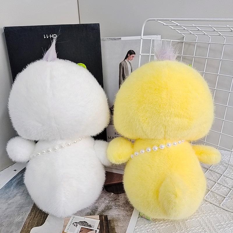 Cute Duck Plush Doll Large Size Cute Doll Floor Push Gift Scissors Machine 8 Inch Grab Doll