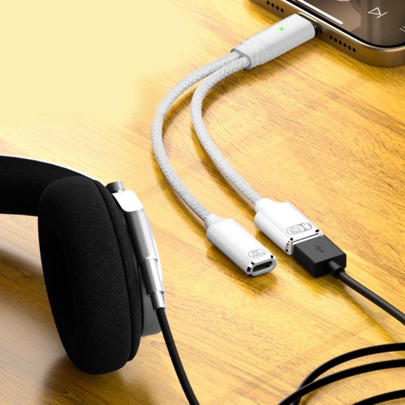 USB C Разветвитель Type C Двойной Штекер 100 Вт Адаптер Быстрой Зарядки Кабель-Разветвитель Type C Штекер на Двойной Разъем для Телефона