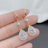 Super Flash Diamond Drop Earrings, High-end Atmosphere Crystal Earrings, Versatile Earrings