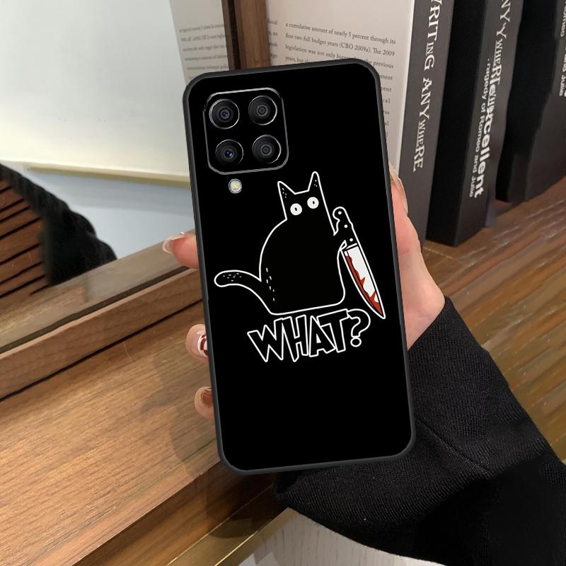 Witch Black Cat Case For Samsung Galaxy M13 M53 M51 M31 M11 M14 M34 M54 M12 M32 M52 M16 M36 M56 M15 M35 M55