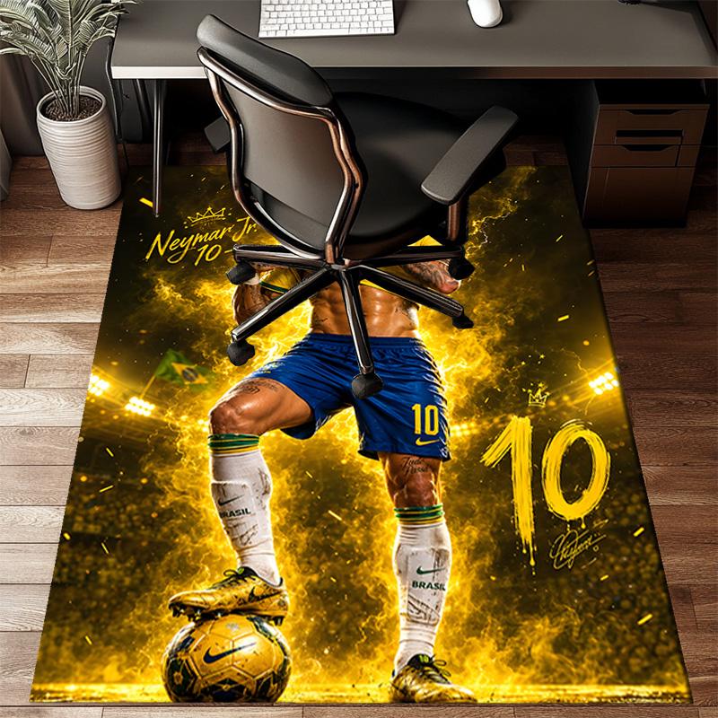 Lucky Football Neymar Journey Rug Game Carpet, Floor Mat for Bedroom Living Room Entryway Rug, Home Decor Idea Gift for Christmas birthday