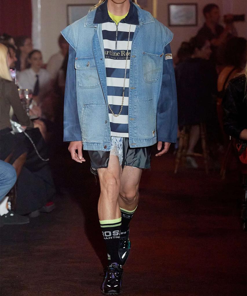 Martine Rose (M) Denim Gillet Bleach Blue