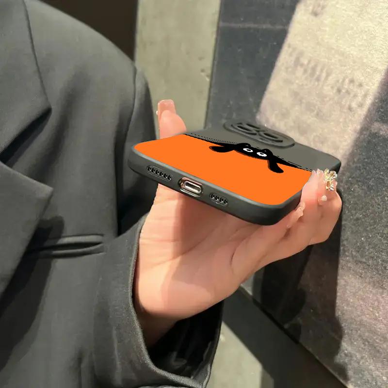 Силиконовый чехол для телефона с рисунком кошки для iPhone 16 15 14 13 12 11 Pro Max 14 15 16 Plus Mini XS XR X 8 7 SE 2020 Cover