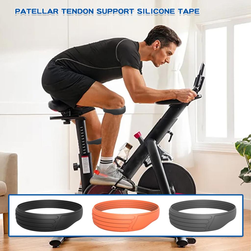 Yousheng Patella Knee Band Обезболивающий ремень для поддержки сухожилия надколенника Силиконовый бандаж для колена для бега, фитнеса, подъема по лестнице, баскетбола