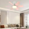 E27 Socket Fan LED Light E27 Base 42cm Indoor Ceiling Fan Light Dimmable Low Profile Ceiling Fan for Bedroom Living Room Kitchen