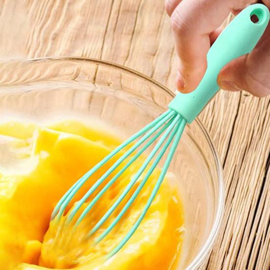 Practical Comfortable Handle Cook Portable Reusable Egg Agitator Cooking Tool Egg Whisk