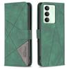 BINFEN COLOR For Realme 14x 5G Phone Case Wallet Stand Geometry Imprinted Leather Cover