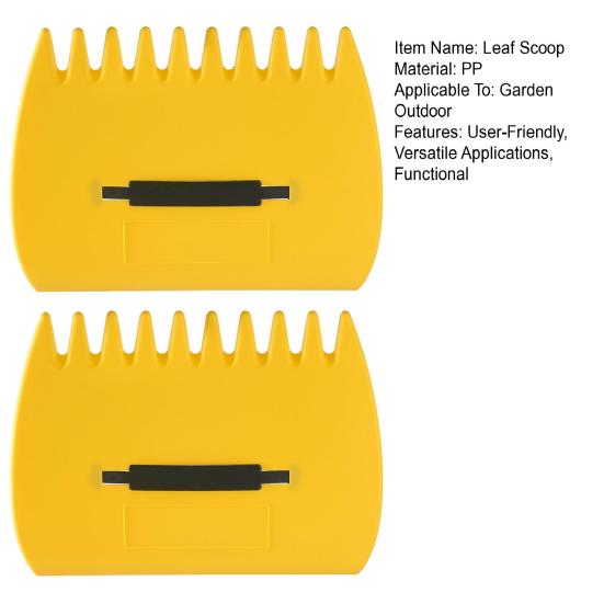 Пара совков для листьев Ручные грабли Когти для сбора листьев Садовый мусор