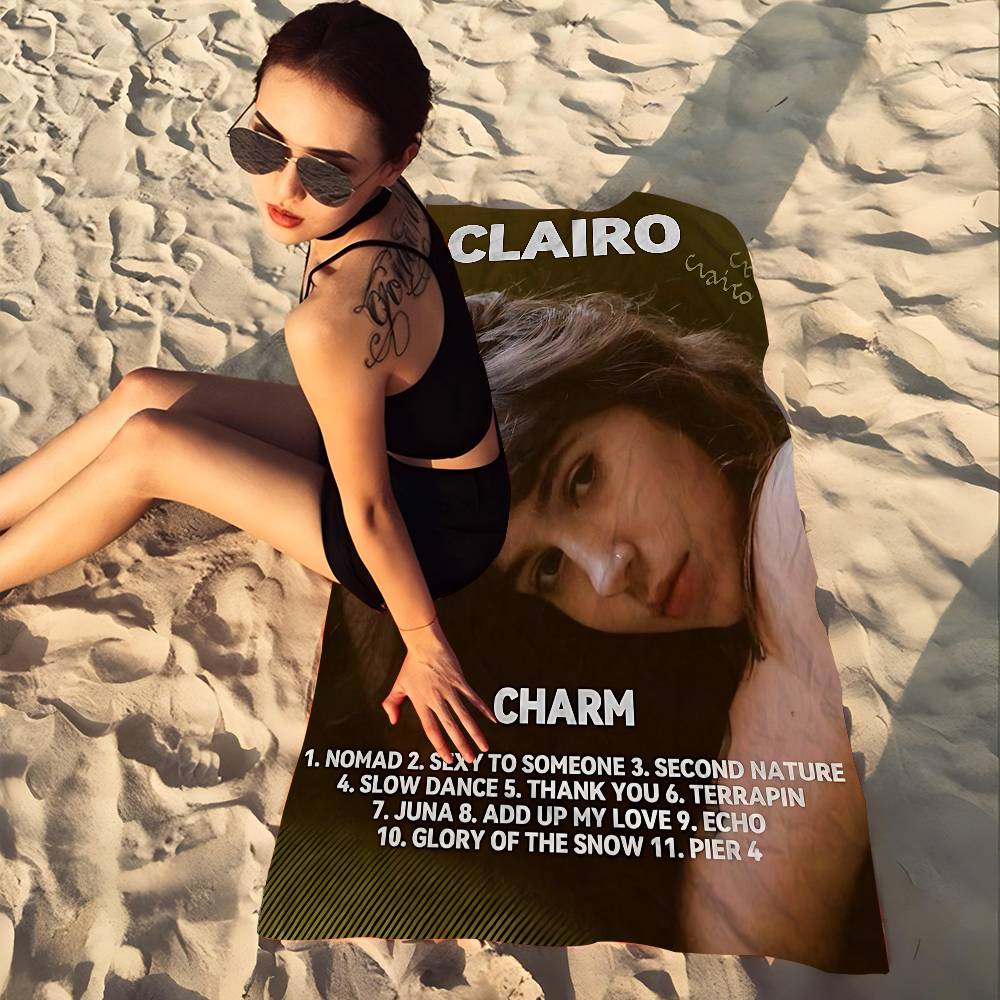 Famous Singer C-Clairo Microfiber Beach Towel Absorbent Quick Dry Soft Yoga Swimming Resort Mountain Climbing Towel