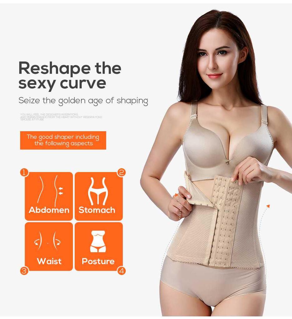 Queenral S-6XL Корсет-утягиватель для талии и похудения