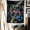 Power Rangers Moonlit Adventure Tapestry Fashion Print Background Cloth Homestay Soft Decoration Tapestry Atmospheric Background Cloth