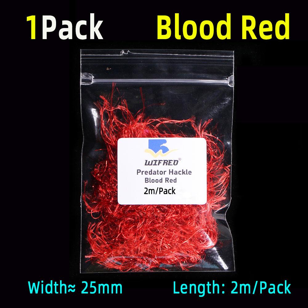 2M/Pack Predator Hackle односторонний синель Predator Hackle материал для вязания мушек для стримеров форель щука маскинги хищники рыболовные приманки