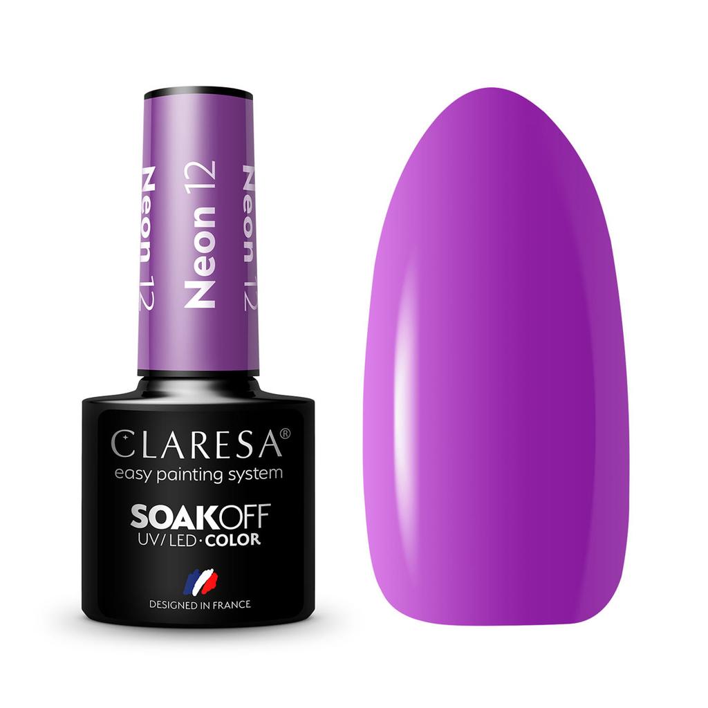 Claresa Lakier Hybrydowy Neon 12 -5G