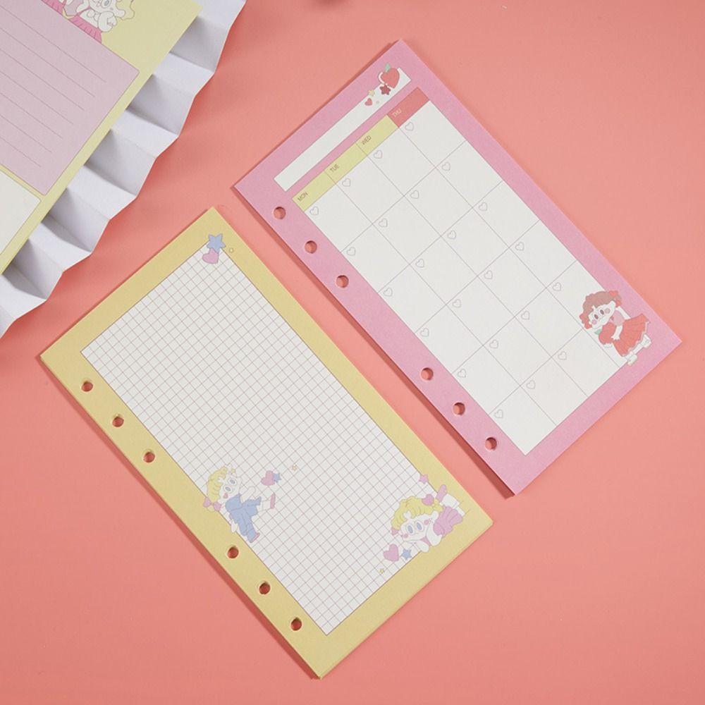 6 Holes Loose Leaf Paper Refill A6 Notebook Refill Fashion Notebook Paper  Students