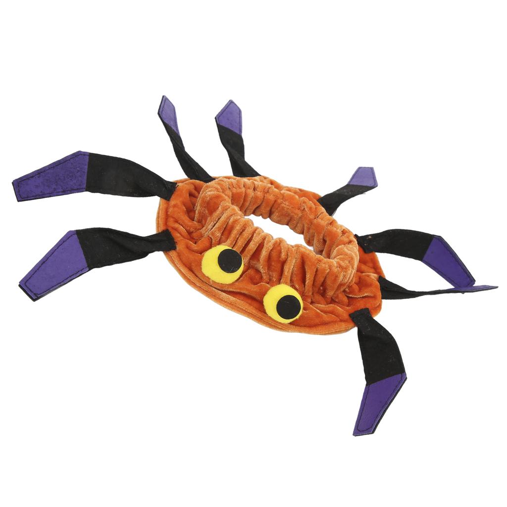 Dog Funny Collar Soft Spider Shaped Interesting Dog Collar for Halloween Christmas PartiesM