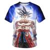 Anime Dragon Ball Son Goku 3D Print Kids Summer Fashion Casual Unisex Children's Clothing Tshirt Tops