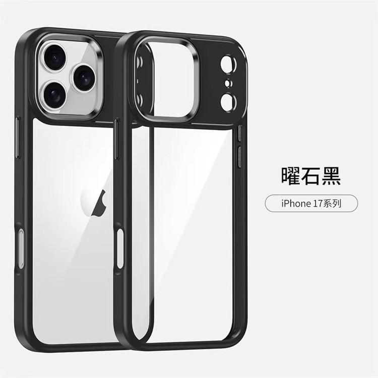 Подходит для iPhone17 Золотой Щит Прозрачный Чехол для Мобильного Телефона Apple 16proMax Металлический Ястребиный Глаз 15 Противоударный Чехол Россия