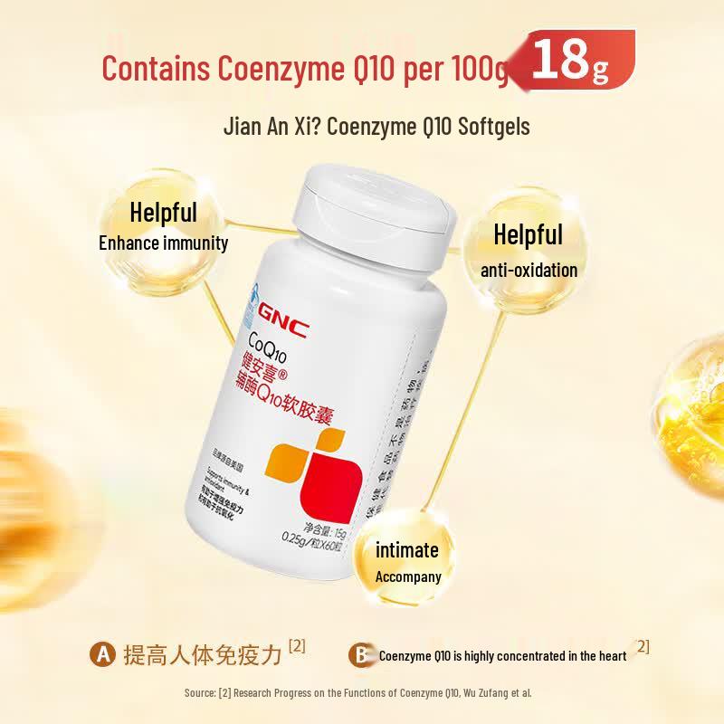 GNC CoQ10 Softgels with Vitamin E