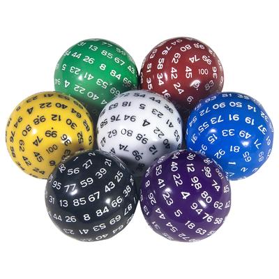 D100 Dice DND Многогранные игральные кости с сумкой для ролевой игры DND
