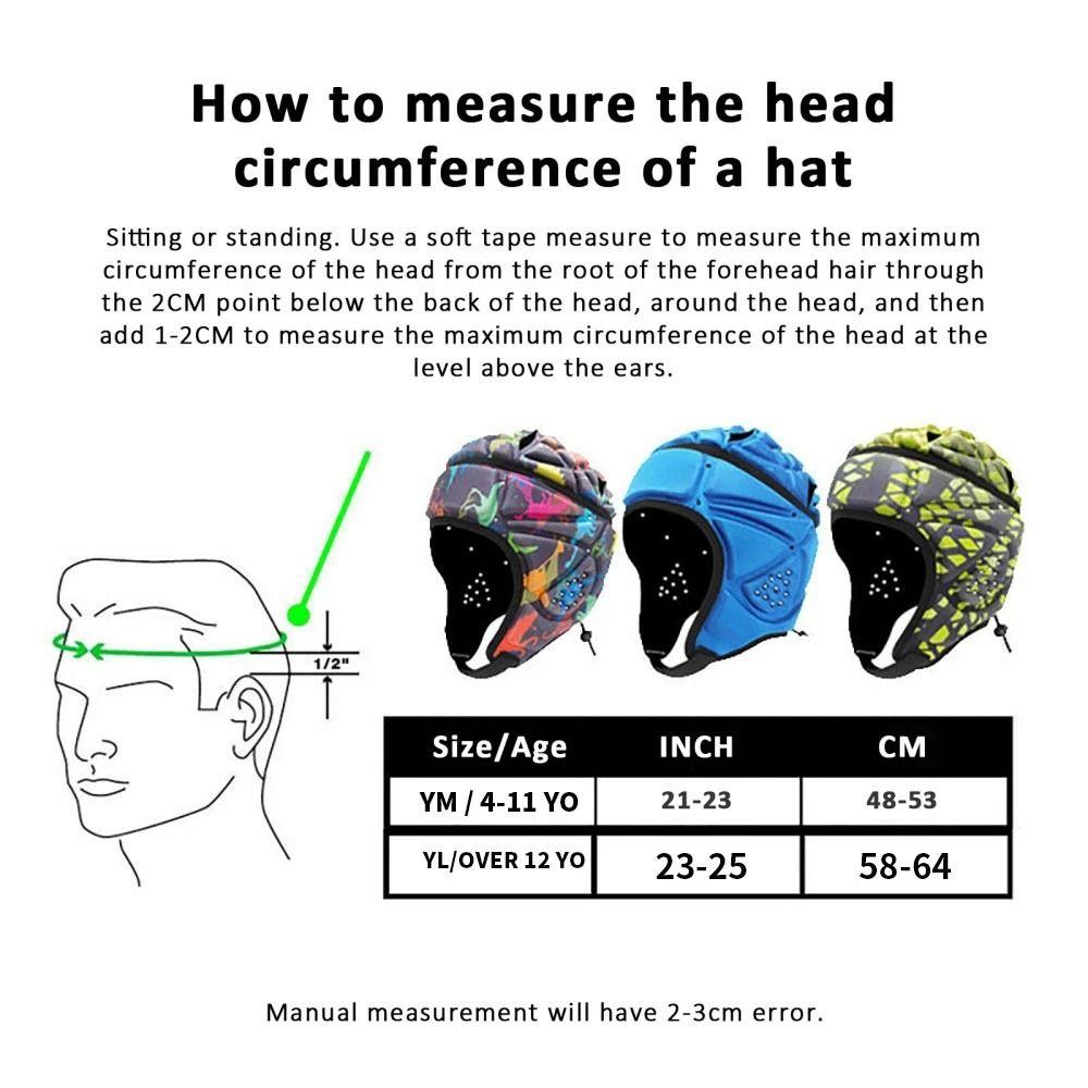 Мягкий шлем из ЭВА Регулируемый футбольный головной убор Футбольный шлем Детский для занятий спортом на открытом воздухе