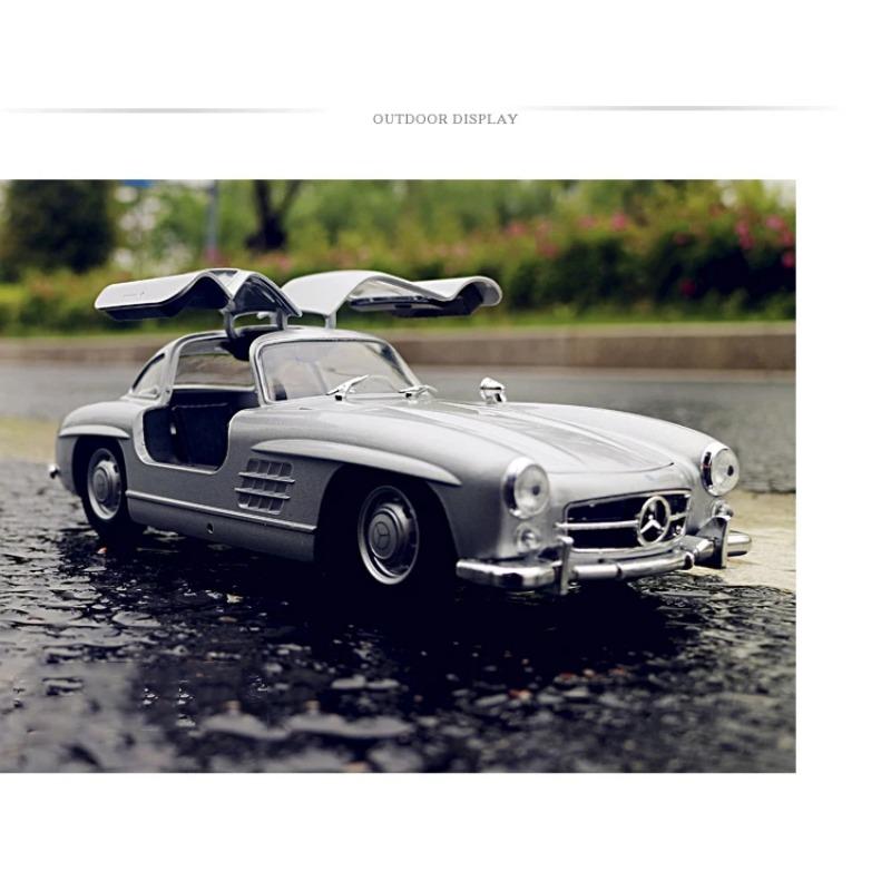 WELLY 1/24 Mercedes Benz 300SL Сплав Масштабная Модель Автомобиля Модель Литой Металл Статическая Коллекция Детская Игрушечная Машина Транспортные Средства Подарки