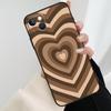 Красочный Круглый Чехол-Сердечко Любовь для iPhone 17 Pro Max 16 15 11 13 12 14 Pro Max mini 15 16 Plus 16e 17 Air