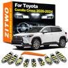 ZITWO 11 шт. Светодиодные лампочки для освещения салона, комплект для Toyota Corolla Cross 2020 2021 2022 2023 2024, лампы для чтения, подсветка карты, багажника