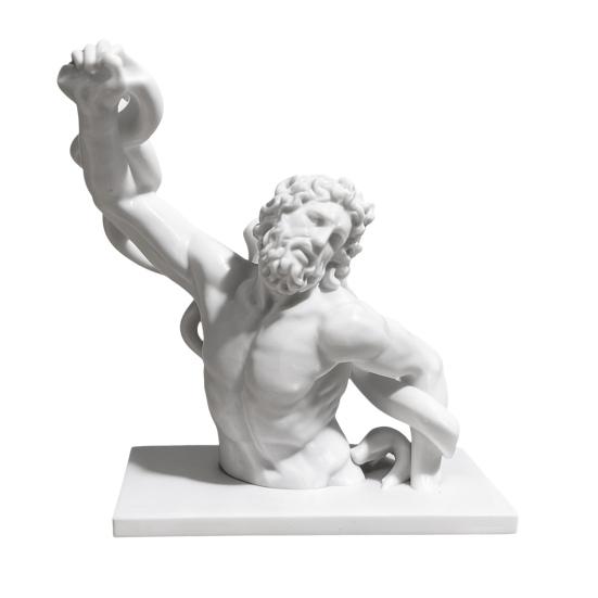 3D-печатная скульптура бюста Лаокоона Устойчивое основание Орнамент из греческой мифологии Древнегреческая художественная коллекционная фигурка Декор для прихожей гостиной