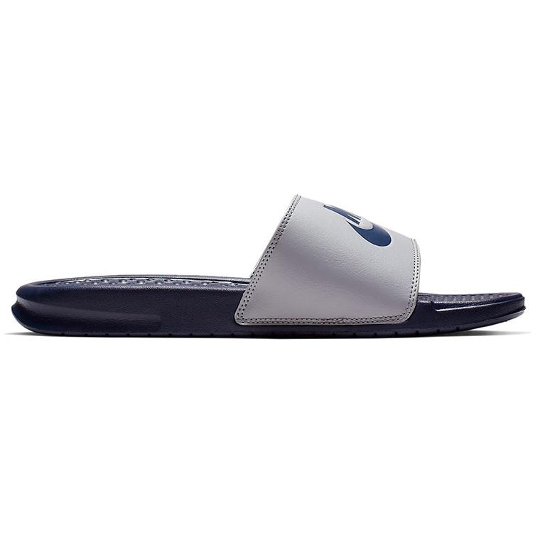 Nike Benassi JDI Slippers Shoes Grey/Blue Men's 343880-024