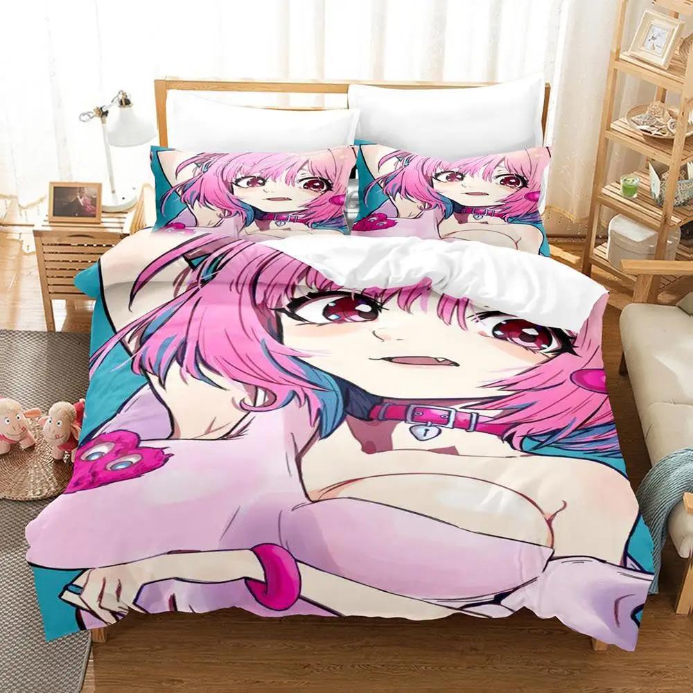 3D Печать Аниме Риаму Юмэми Каваи Девочки Постельный Комплект Мальчики Девочки Полуторный Двуспальный Пододеяльник Наволочка Кровать Дети Взрослые Домашний Текстиль